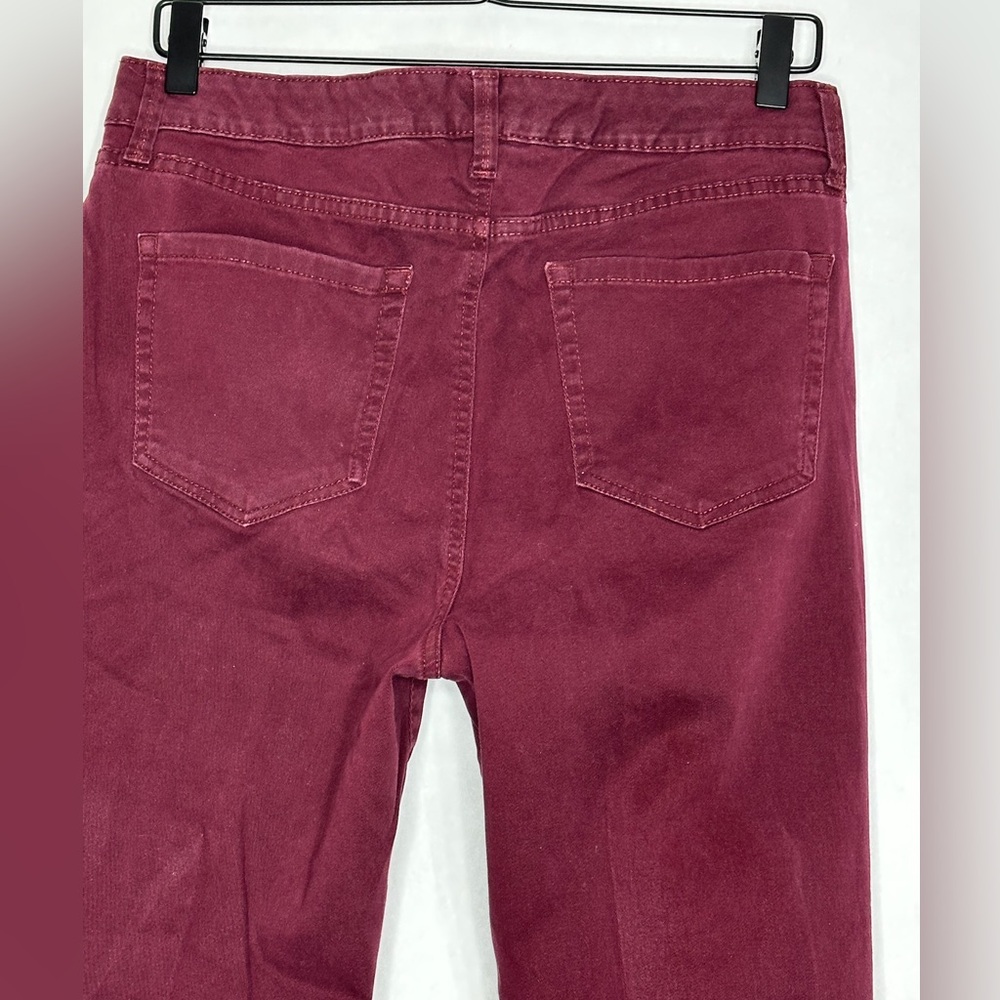 Charter Club Lexington Straight Cranberry Jeans Size 12 Coastal Preppy - Picture 7 of 12